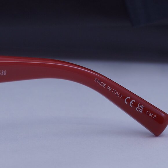 Saint Laurent SL702 004 Cat Eye Sunglasses - Red/Grey - Picture 10 of 11